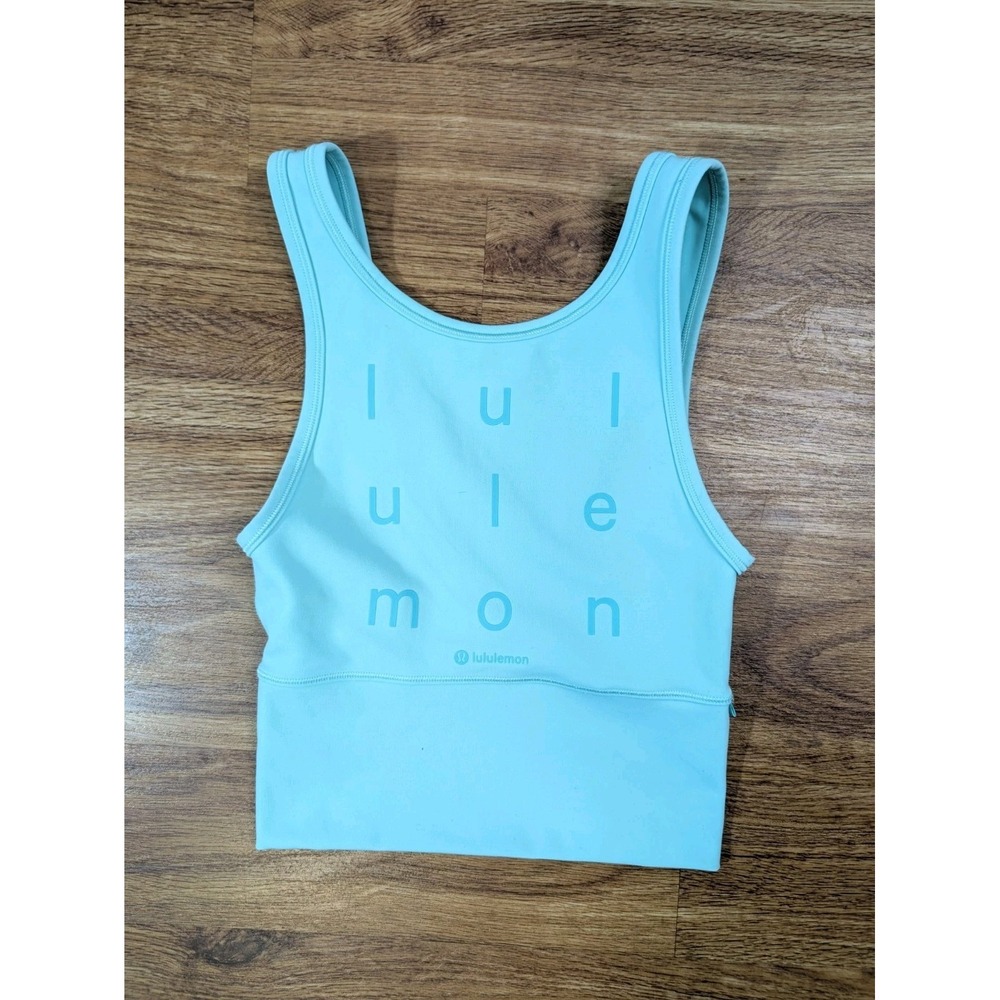 Lululemon Power Pivot Everlux Tank Top Wild Mint Size 2